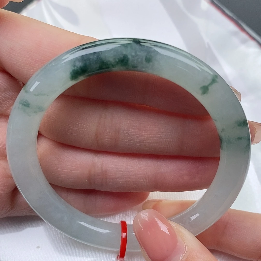 翡翠未镶嵌手镯缅甸天然A货翡翠 53