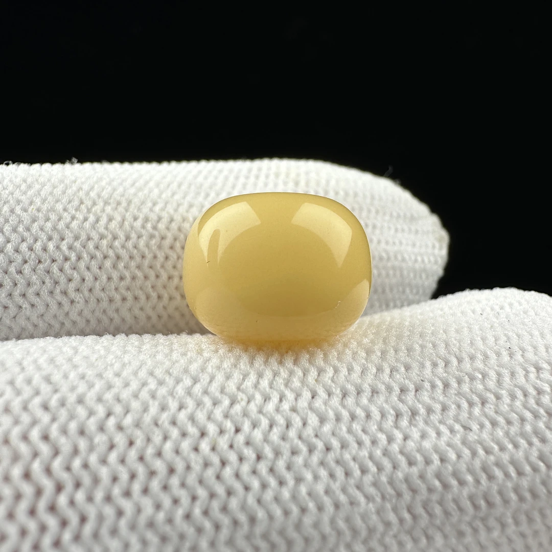 B9095【微瑕】天然原矿蜜蜡 墩子12*8.5mm支持复检假一罚十