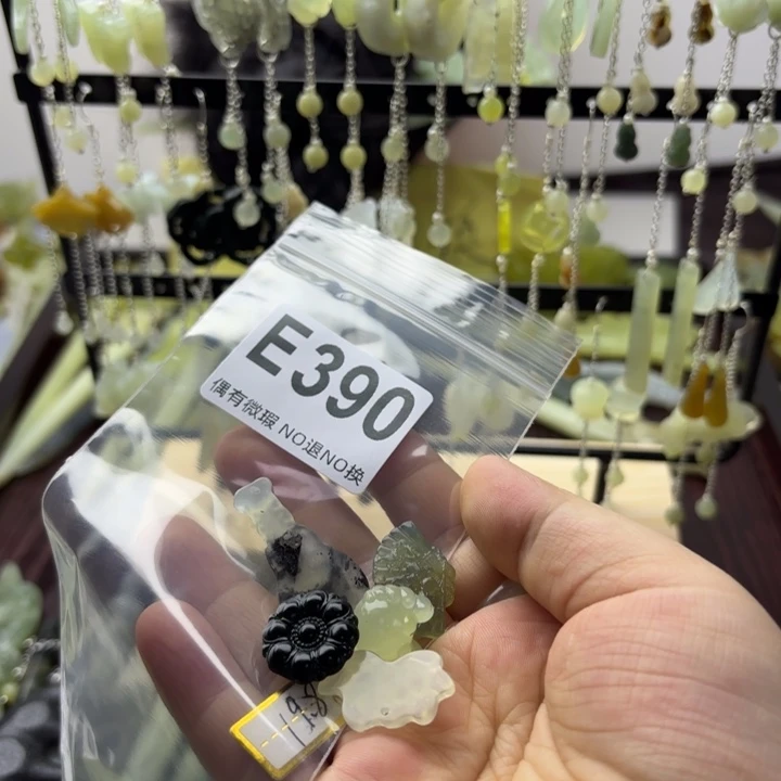 蛇纹石玉发饰合金呆****丶