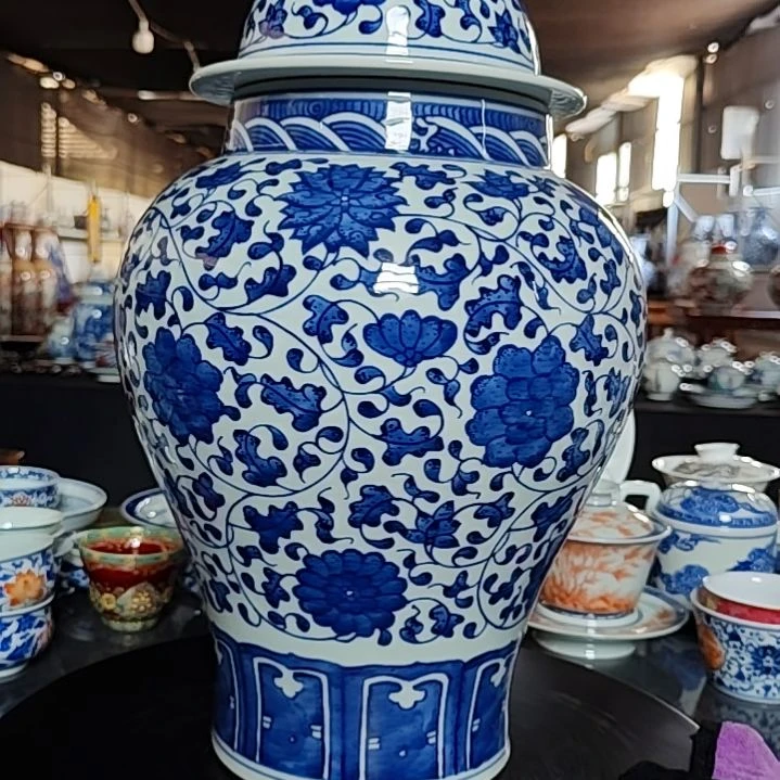 海***明景德镇陶瓷茶具套装摆件