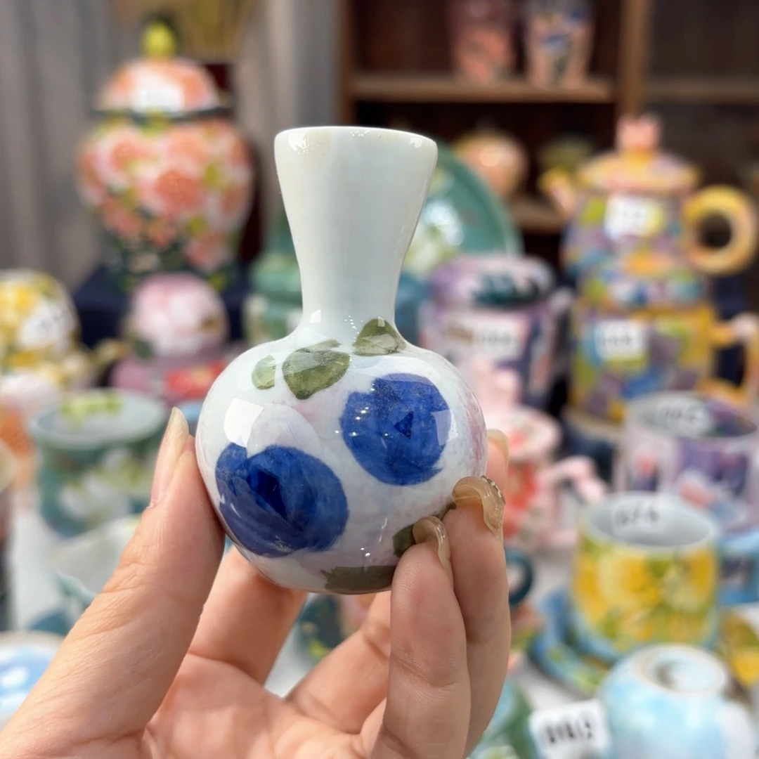 景德镇手绘高温釉下彩陶瓷茶具