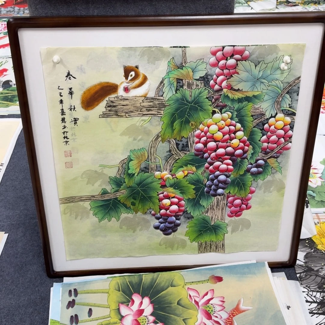 国画68×68精品工笔画画画画