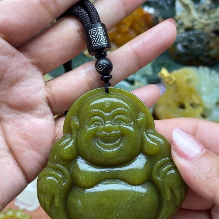 蛇纹石玉未镶嵌吊坠