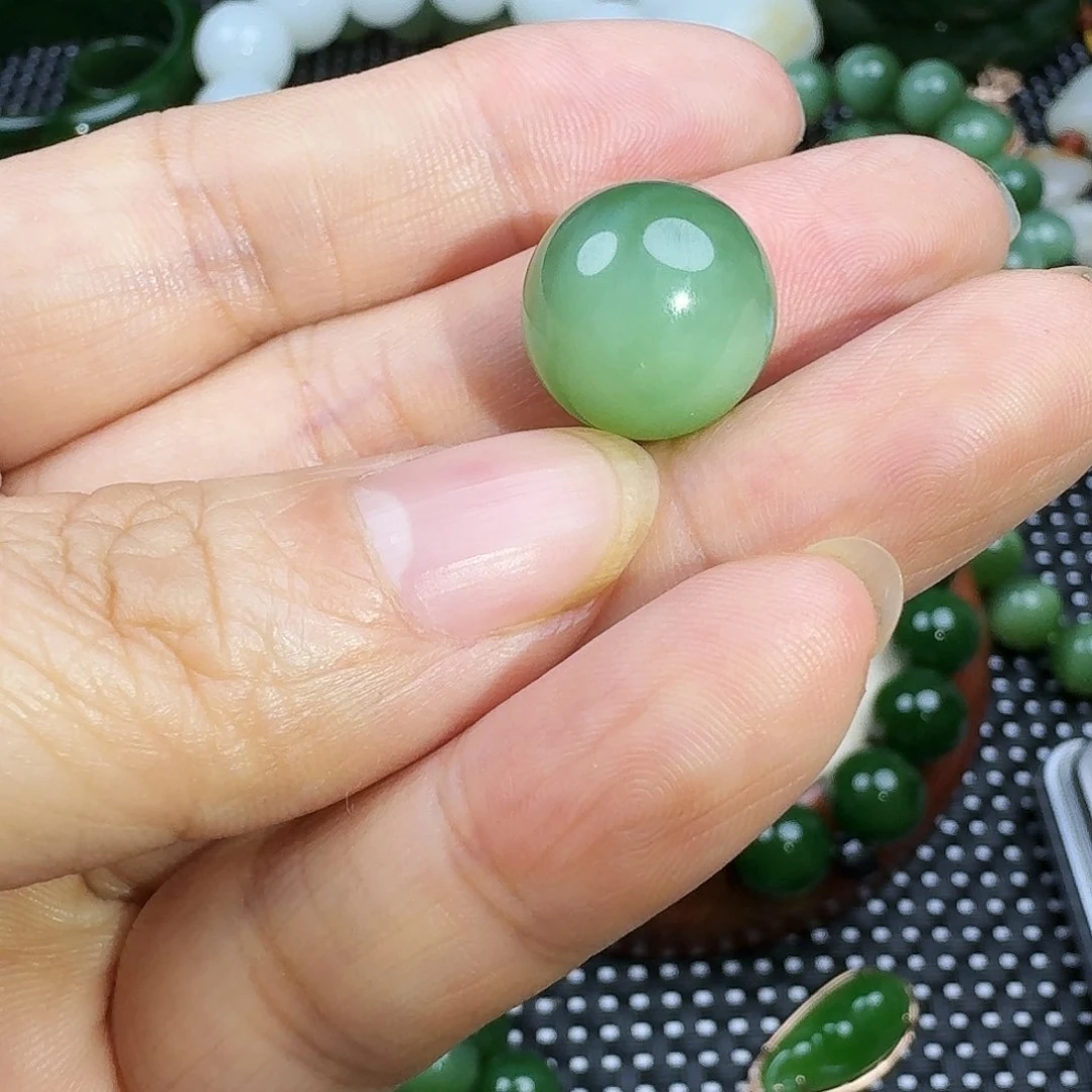 【闪购商品】颈饰未镶嵌和田玉（碧玉）单株14粉青猫眼