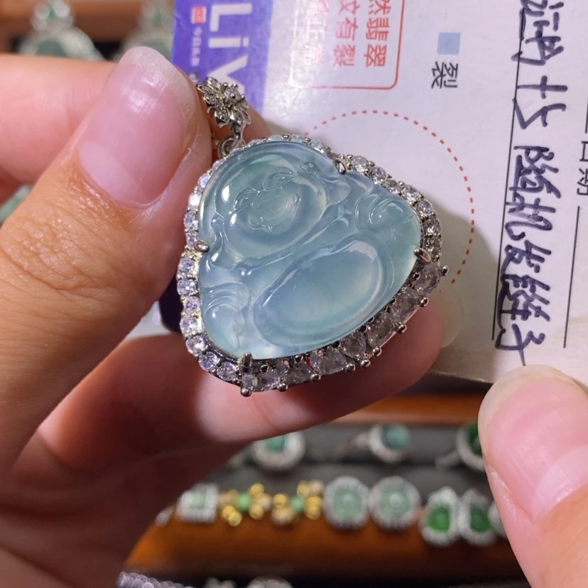 【闪购商品】翡翠未镶嵌颈饰天然