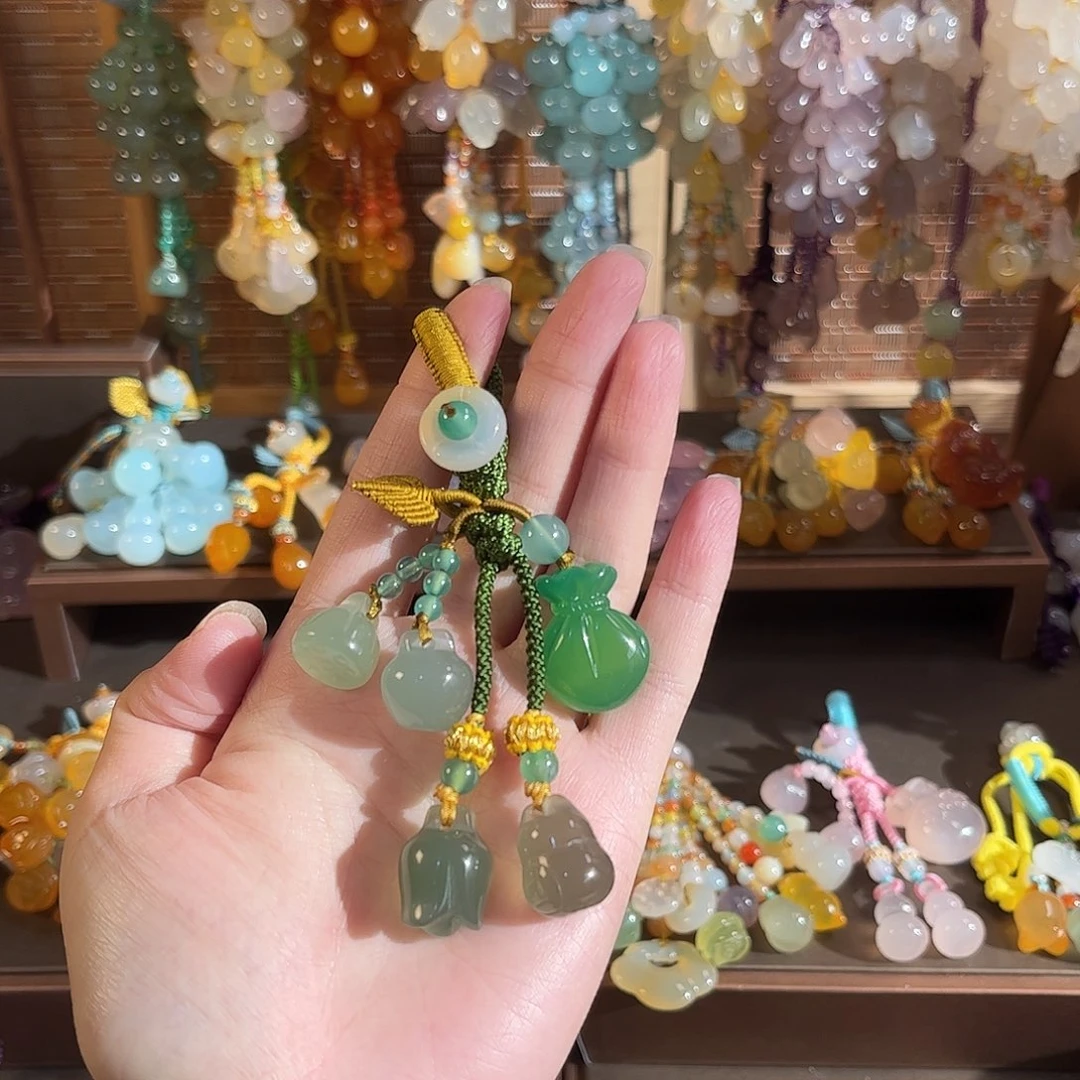 玛瑙/玉髓未镶嵌车挂