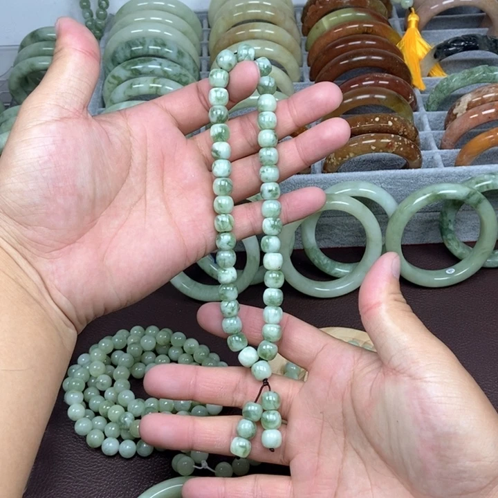 蛇纹石玉手链未镶嵌