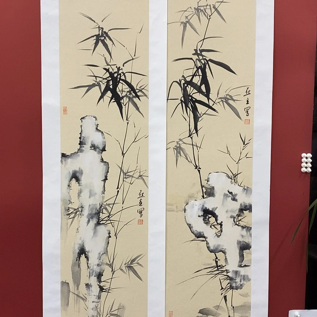 国画王亚立四次对开两幅精品佳作
