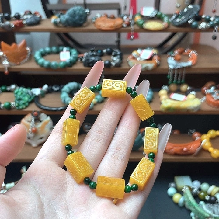 咚***咚翡翠未镶嵌手链饰品