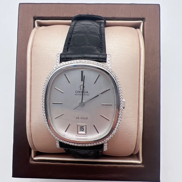 95新 Omega/欧米茄 大欧米茄自动后钻16965 赠表带赠手链