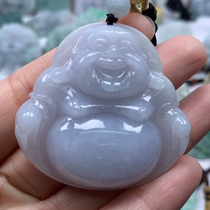 翡翠未镶嵌颈饰大佛福利卡厚10+