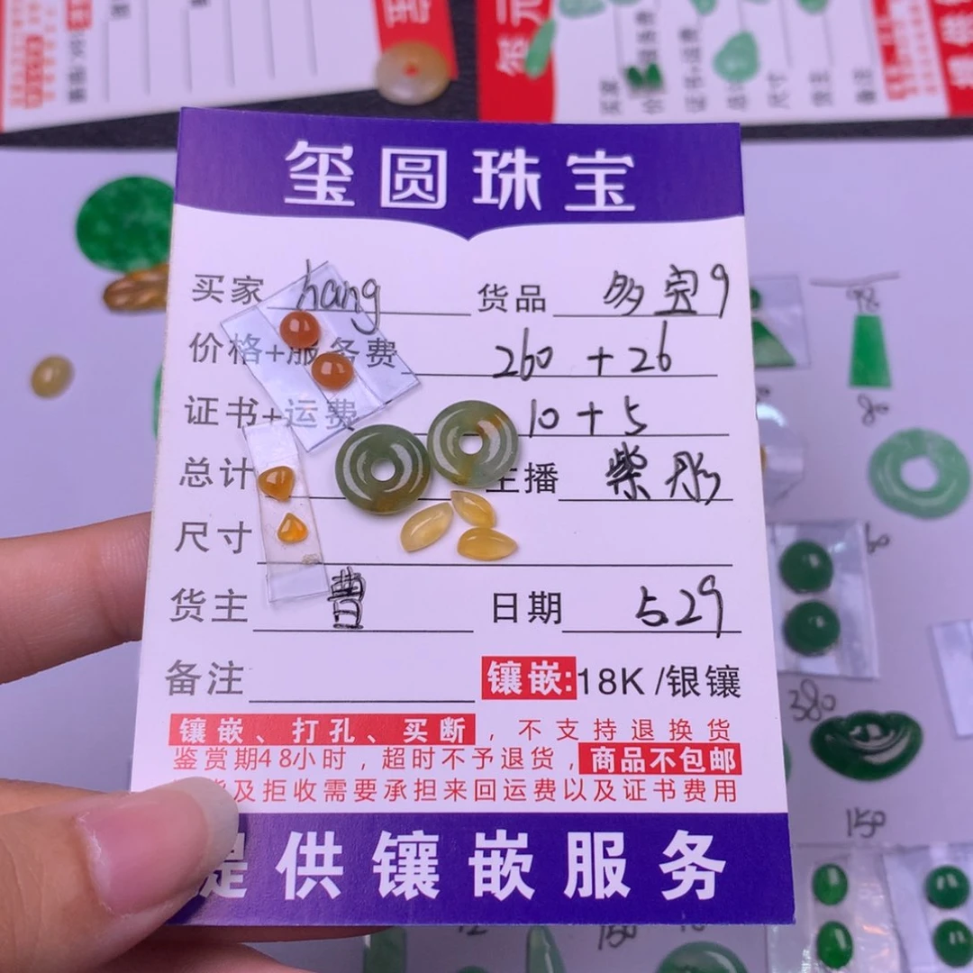 翡翠未镶嵌颈饰h**g多宝9