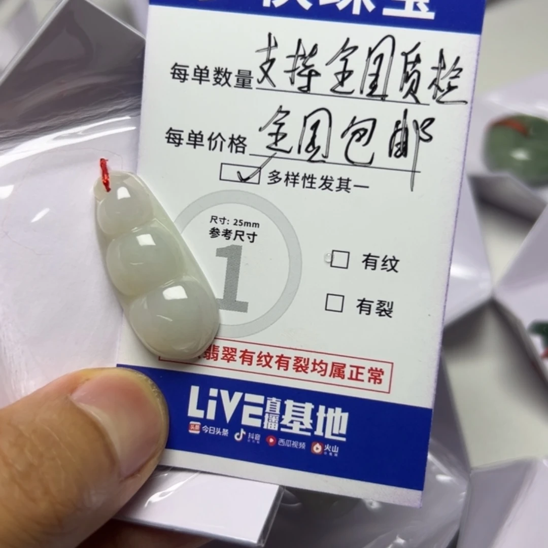 翡翠未镶嵌吊坠(不含链)