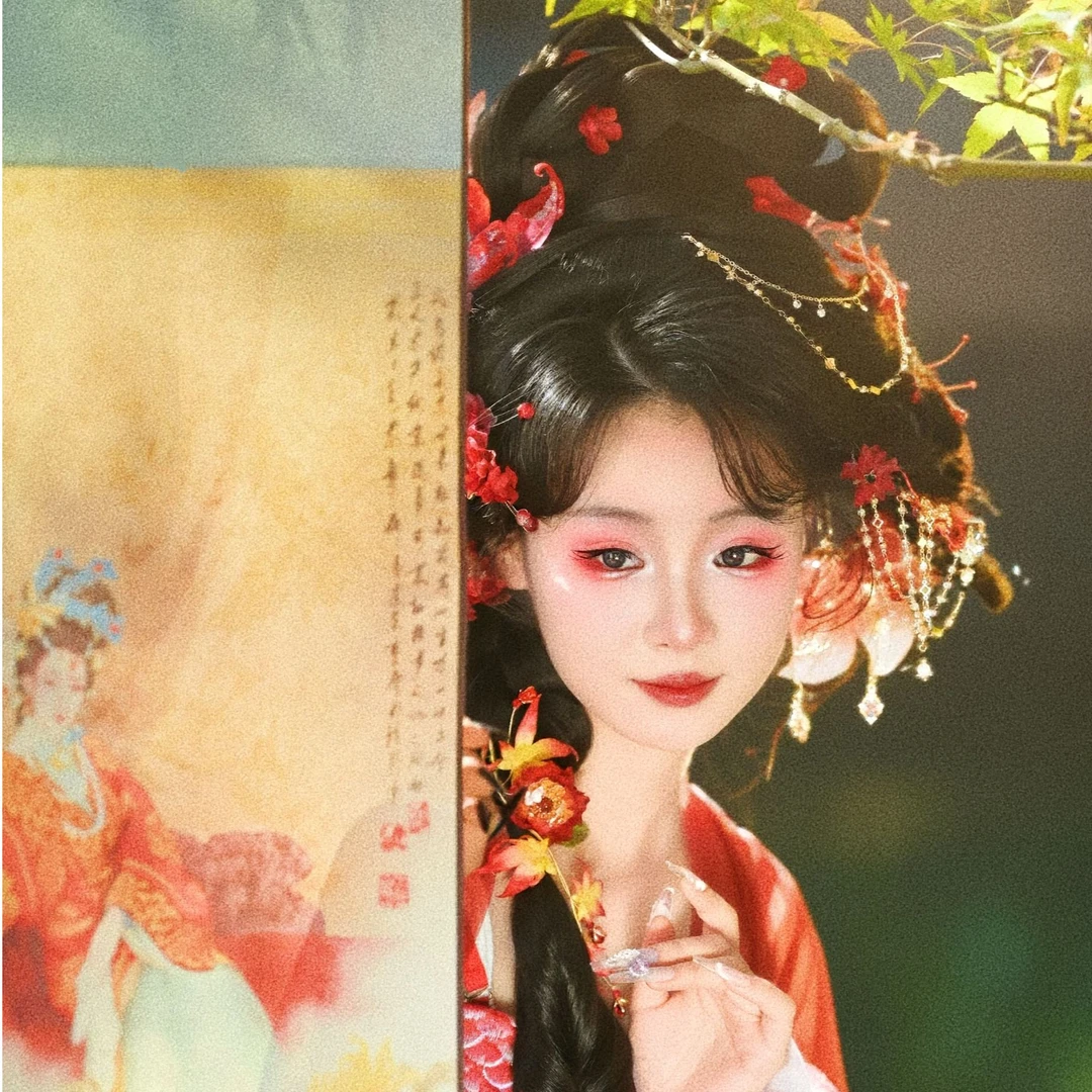 蓝熙亚莉 炒饭团 新怀柔髻 全发丝软底座 二次元古风汉服发髻发包