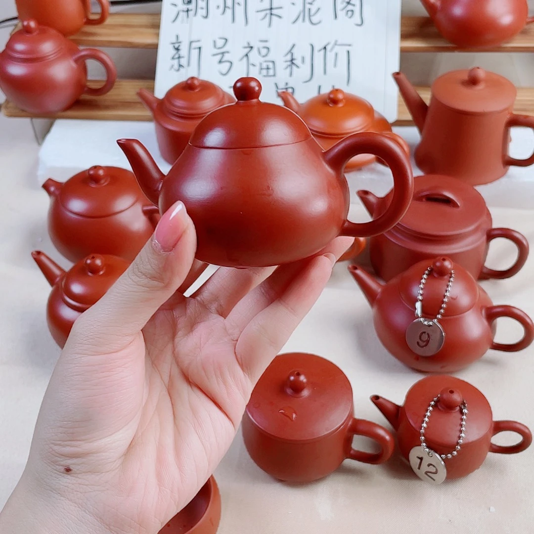 潮州朱泥壶手拉小梨100