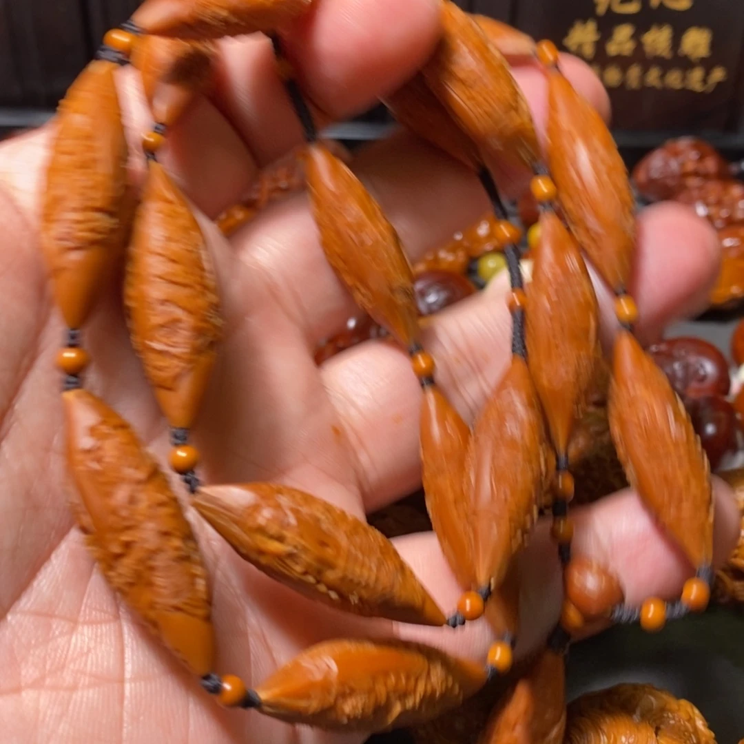 罒***书橄榄核手串/手链觅核链接