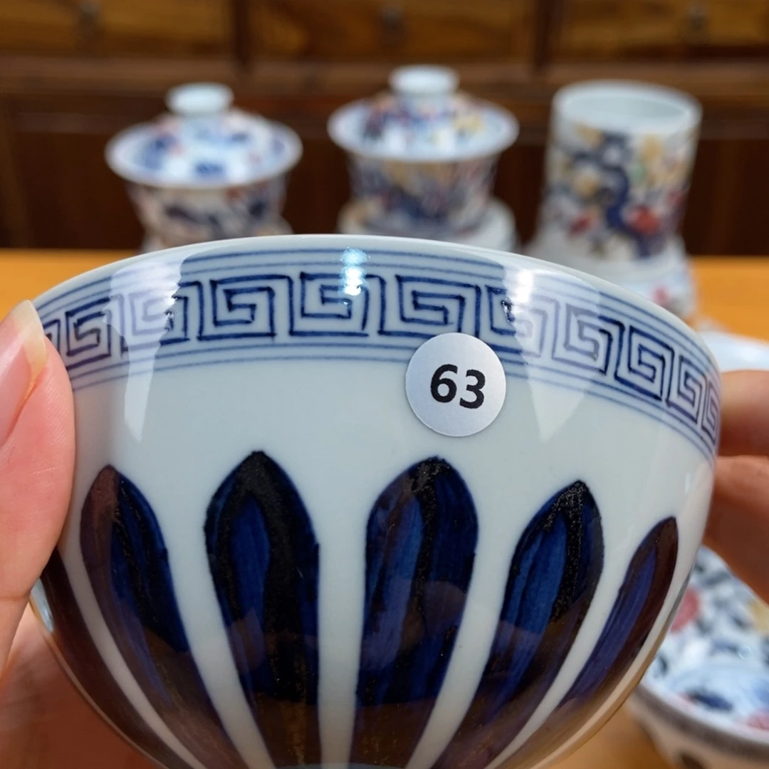 手绘现代茶具非古董
