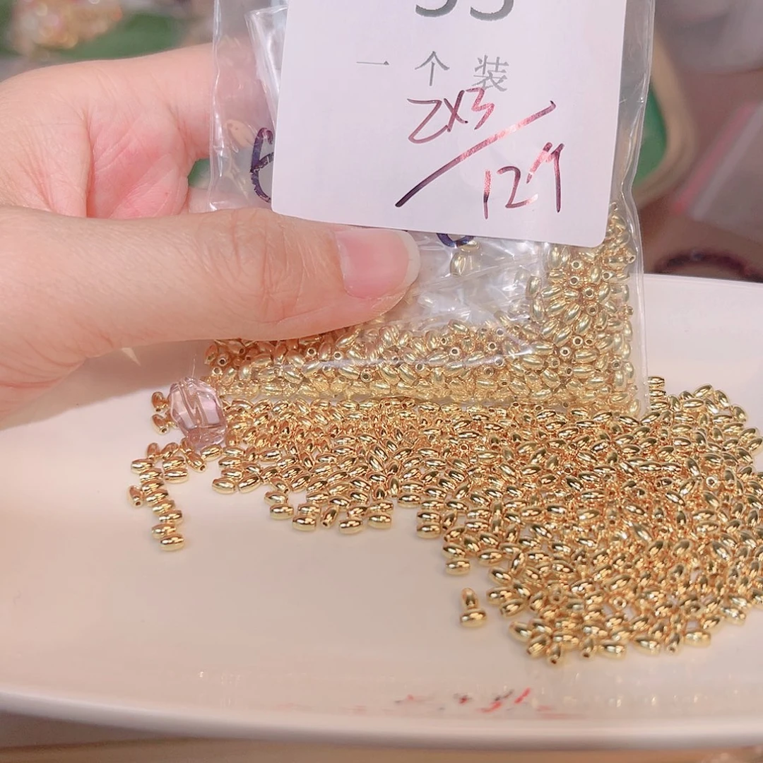水晶珠宝半成品银S925镀金镶嵌53