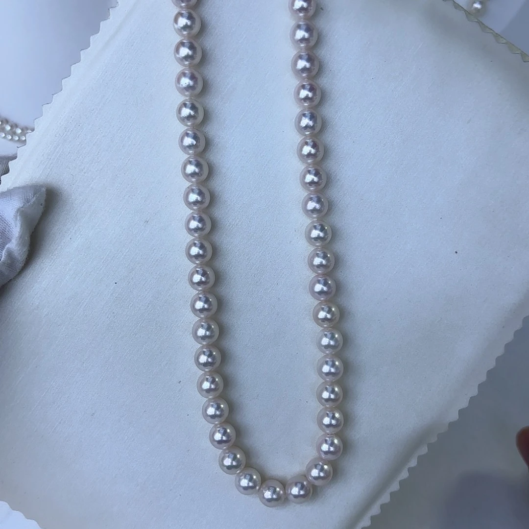 海水珍珠银S925镶嵌颈饰