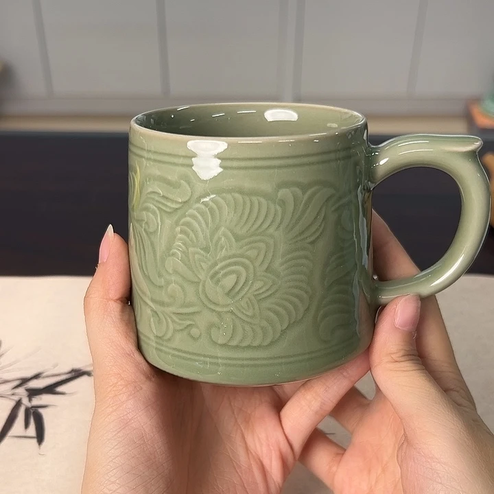 龙泉云间青瓷小米茶器