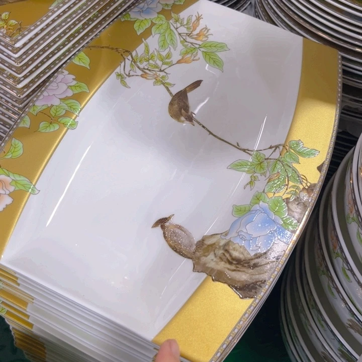 瓷片琴瑟和鸣鱼盘一个