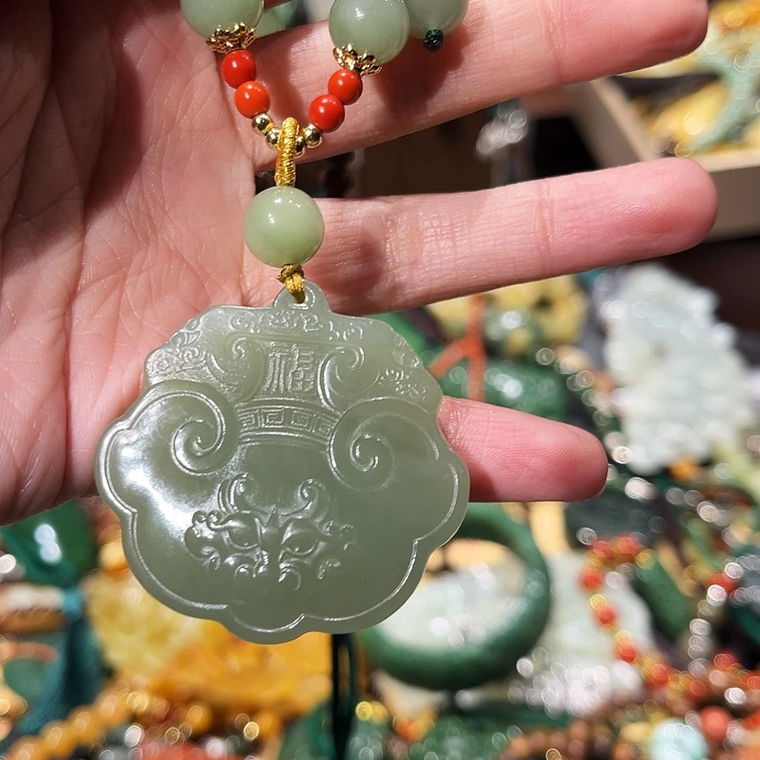 未镶嵌岫玉毛衣链