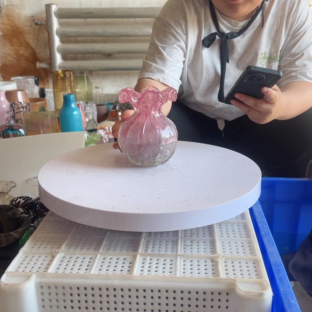 金红气泡钱袋花瓶