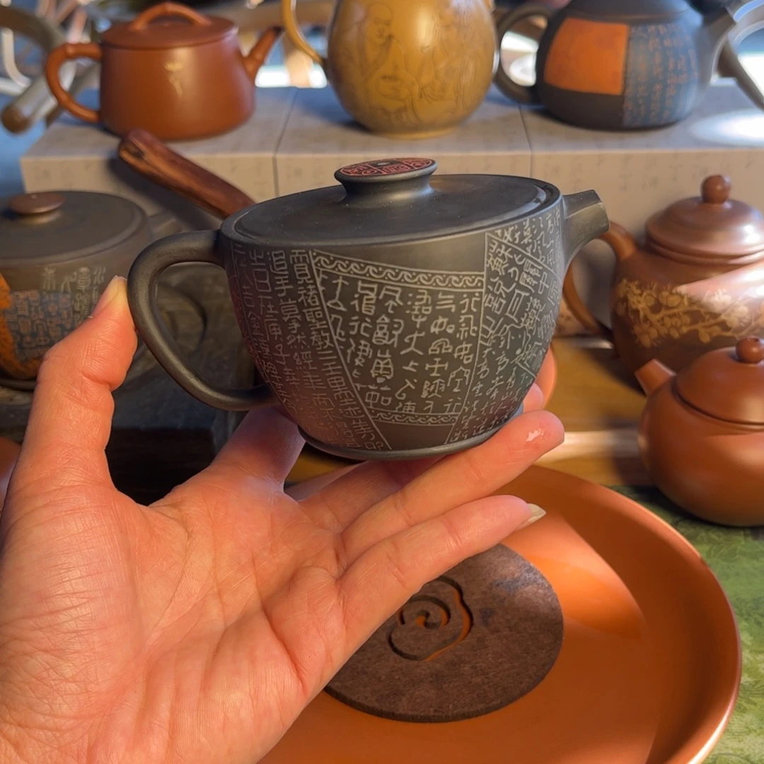 特价微瑕建水紫陶壶东野