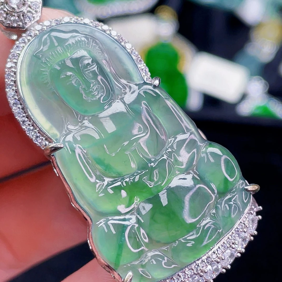 翡翠未镶嵌吊坠(不含链)972