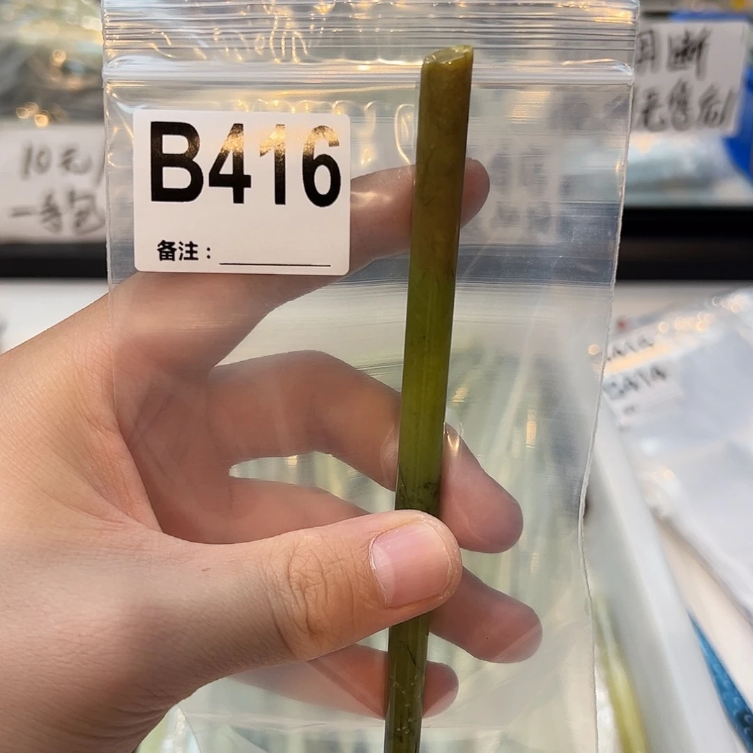 一***豆未镶嵌蛇纹石玉发饰