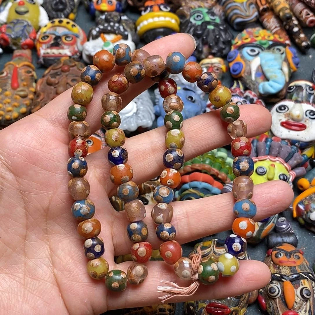 琉璃项链波点链子