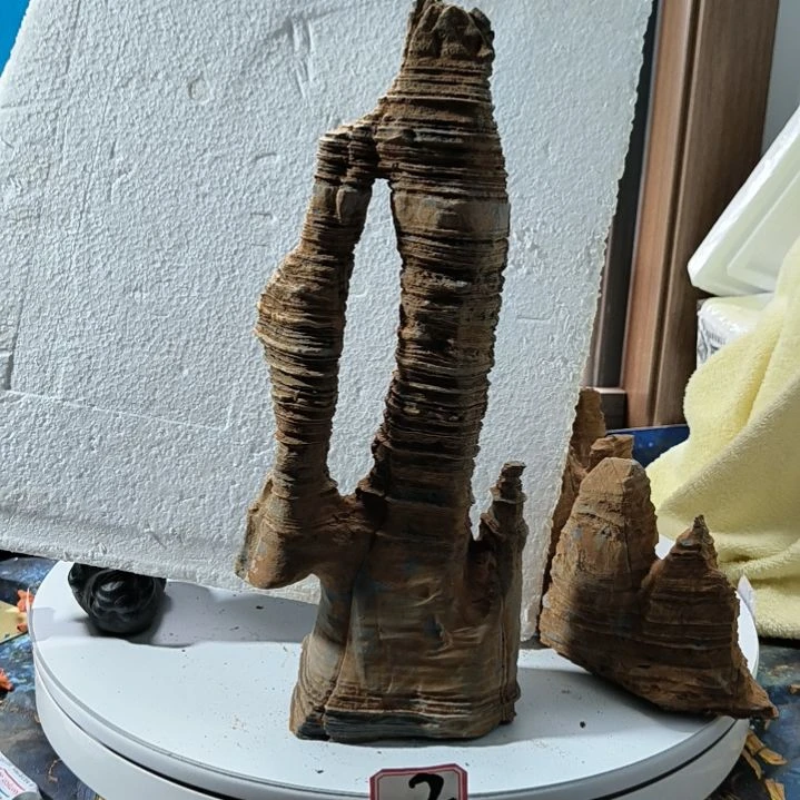 N***O有机玻璃安徽灵璧石摆件