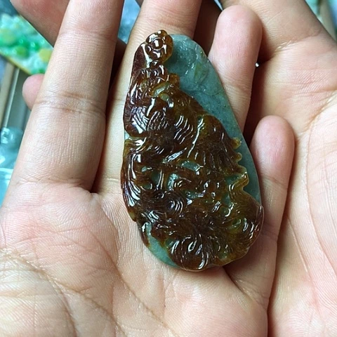 颈饰未镶嵌翡翠福豆豆珠宝翡翠颈饰