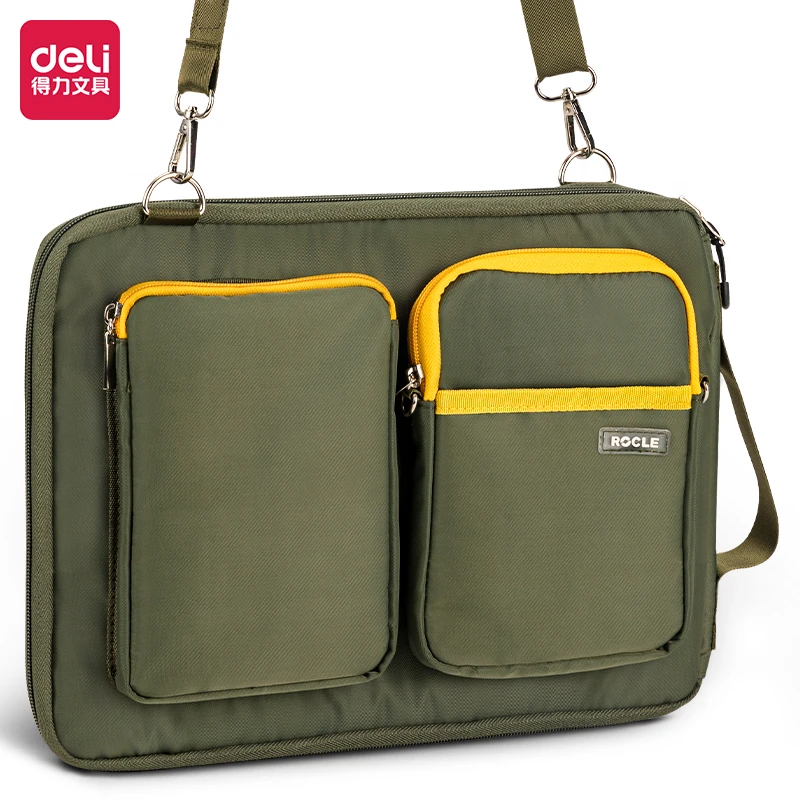 Deli/得力63810源源得力多用途电脑包(绿色)(只)