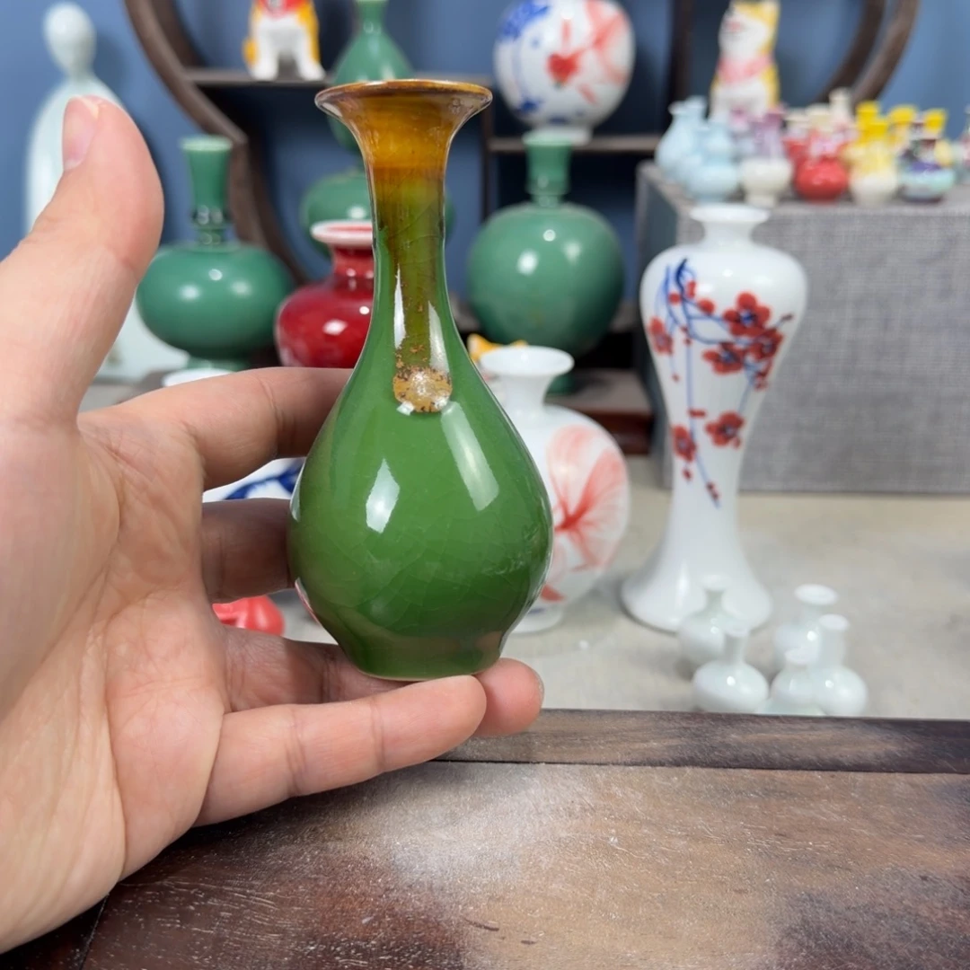 陶瓷手工小花器摆件