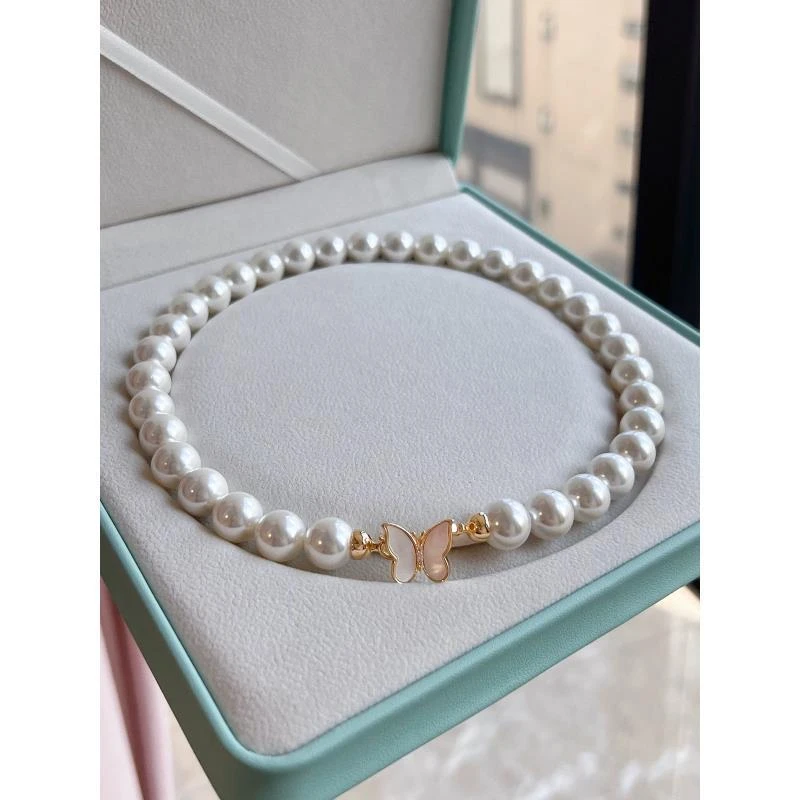 合金项链 03-84高定蝴蝶全珠项链