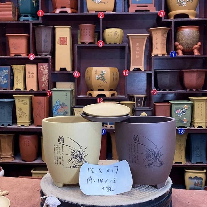 紫砂花盆紫砂花盆