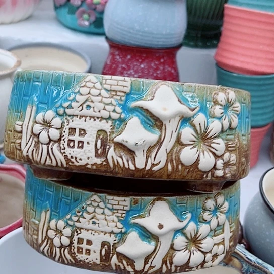 多肉绿植陶瓷花盆9.9包邮