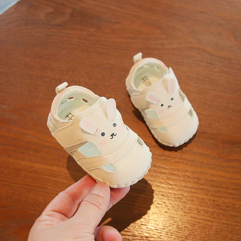 夏季婴儿凉鞋包头一岁女宝宝学步鞋软底3-6到12个月婴幼儿鞋卡通8