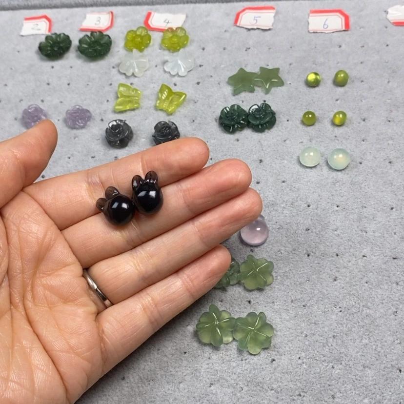 【闪购商品】蛇纹石玉未镶嵌挂件耳饰耳环项链好****觉