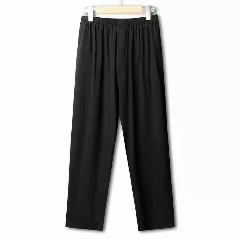 【桑蚕丝】男士夏季薄款重磅桑蚕丝商务休闲小直筒经典百搭型长裤