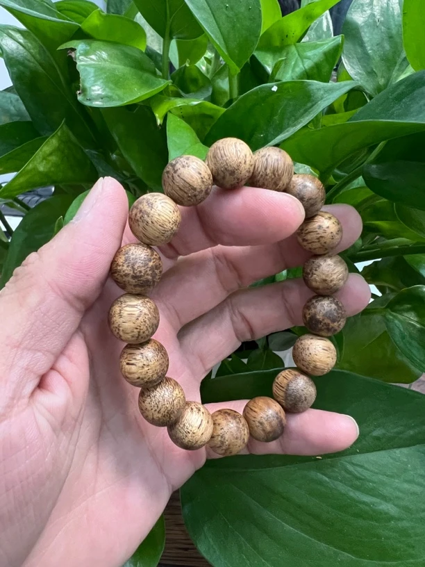 沉香越南芽庄白棋野料1.2mm圆珠单圈多样性发一