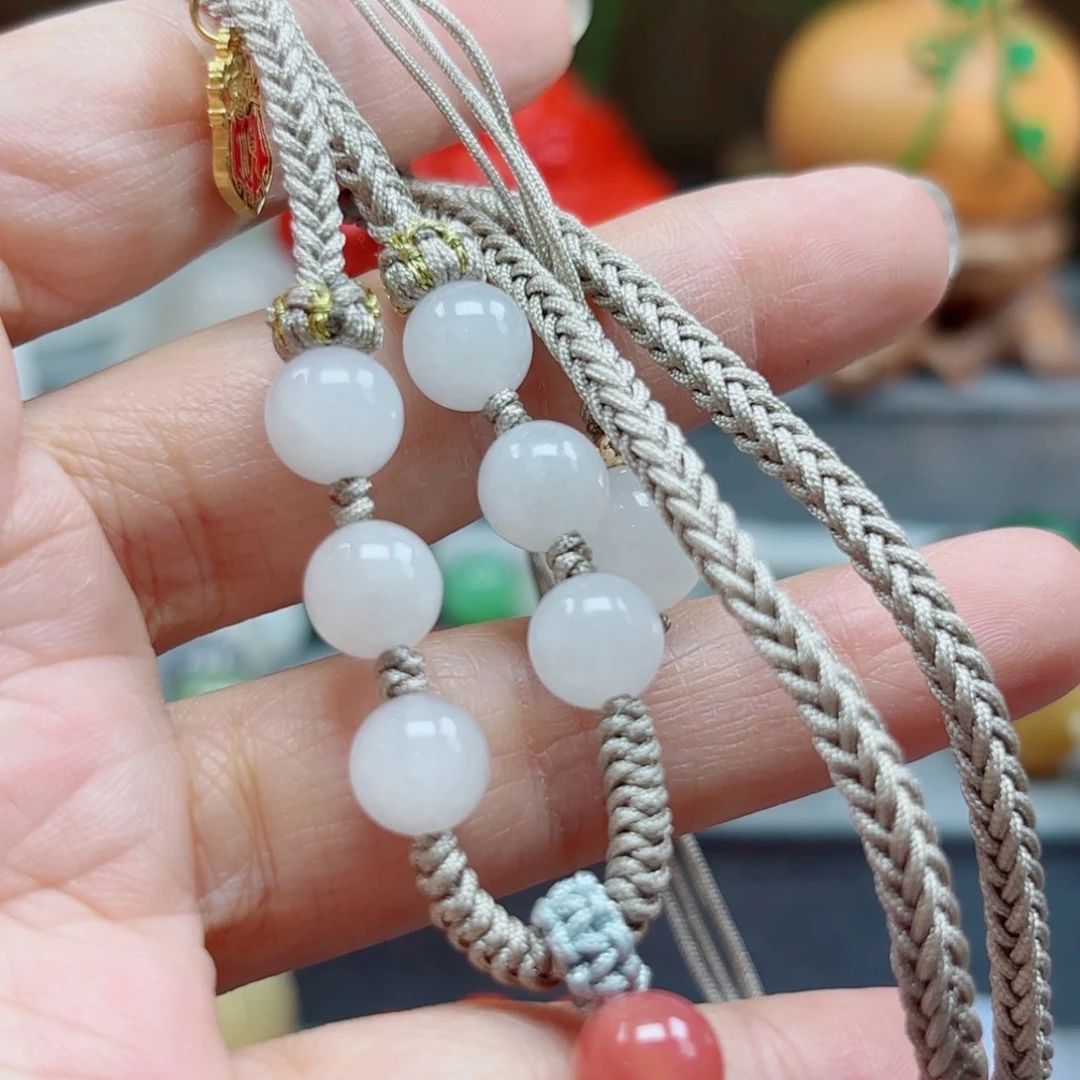 和田玉银S925镶嵌手链