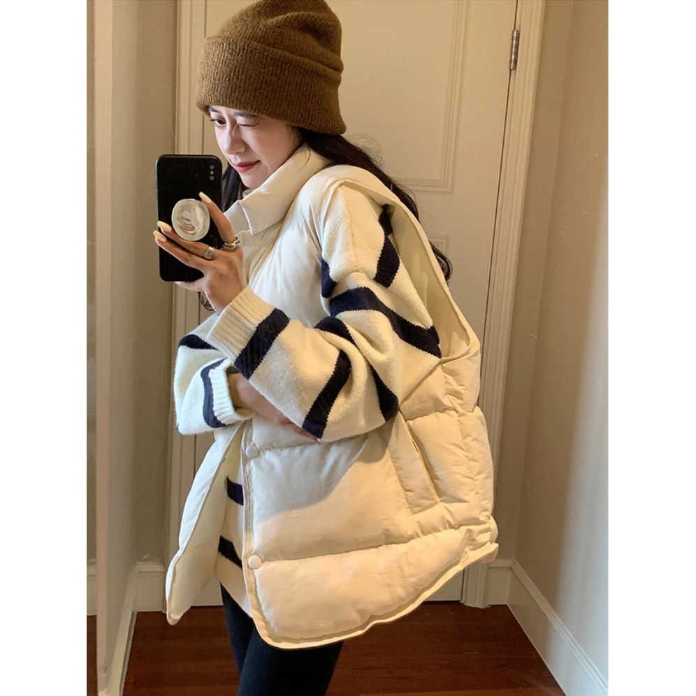 A7seven冬季新款棉马甲女潮流时尚宽松坎肩背心外穿马夹秋冬外套