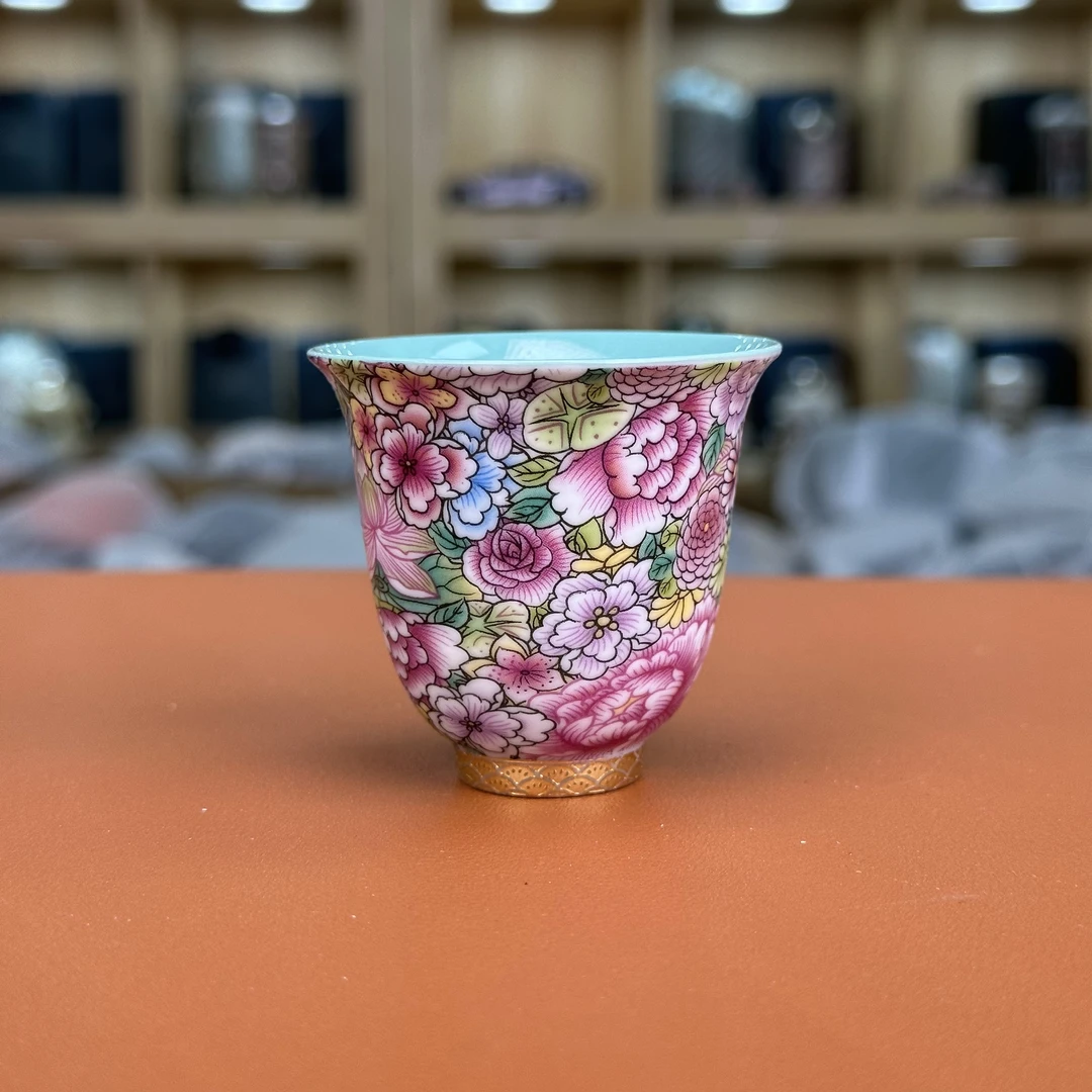 【五言六器杯】如意芳菲【静雅杯】高端茶杯高级0075