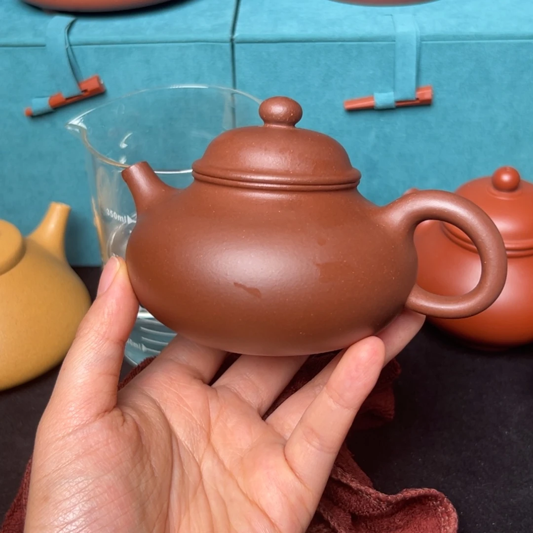 茶壶紫砂孤品紫泥容天200毫升