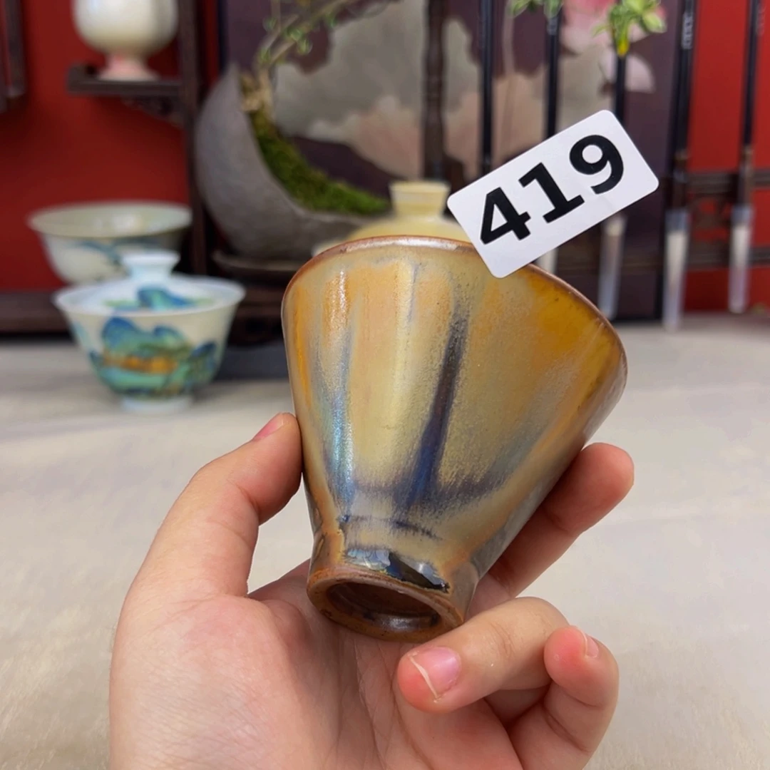 杯子纯手工柴烧主人杯