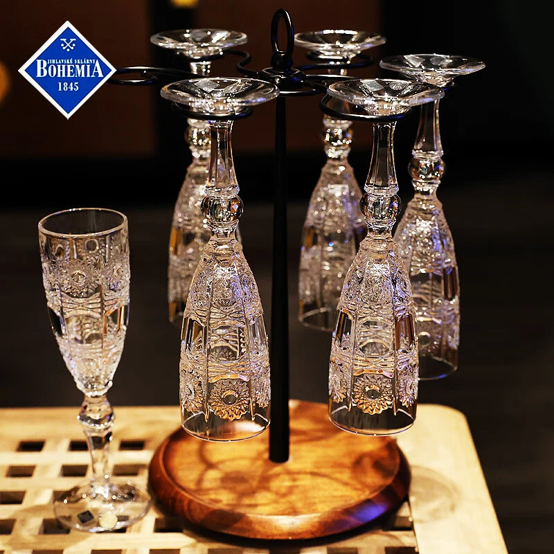 捷克进口BOHEMIA水晶玻璃高档香槟杯鸡尾酒杯高脚甜酒杯气泡酒杯