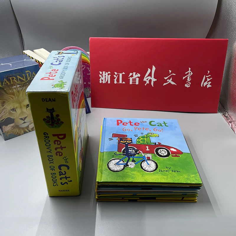 进口 Pete the Cat Groovy Box Of Books皮特猫系列6册精装绘本