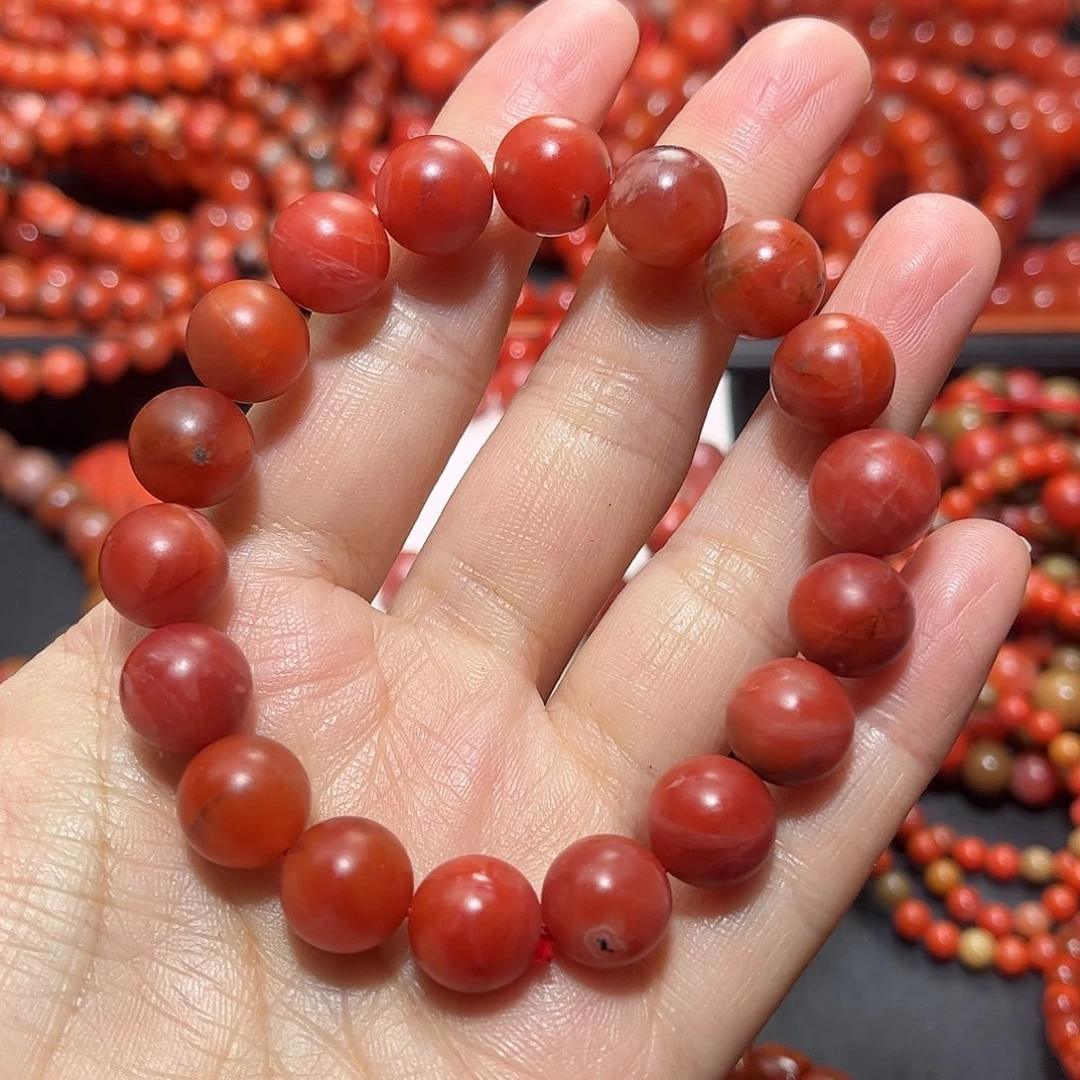 南红玛瑙手链未镶嵌